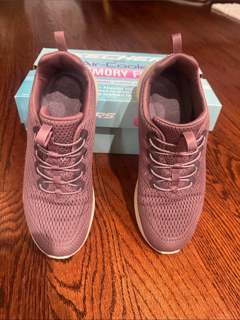 Skechers Women's Dusty Rose Knit Slip-On Sneakers